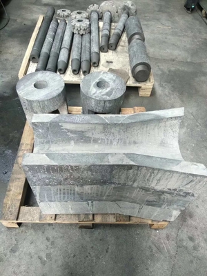 Flakgrafiet-extrudeerde grafietrotor voor de productie van aluminium en kristalmorfologie