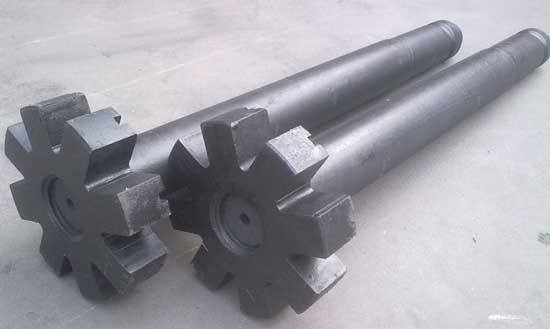 100% koolstofgrafiet rotor en as voor aangepaste duurzaamheid aluminium smelting