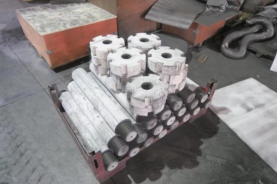 Anti-oxidatie coating grafiet rotor schacht voor aluminium smelt kunstmatig grafiet