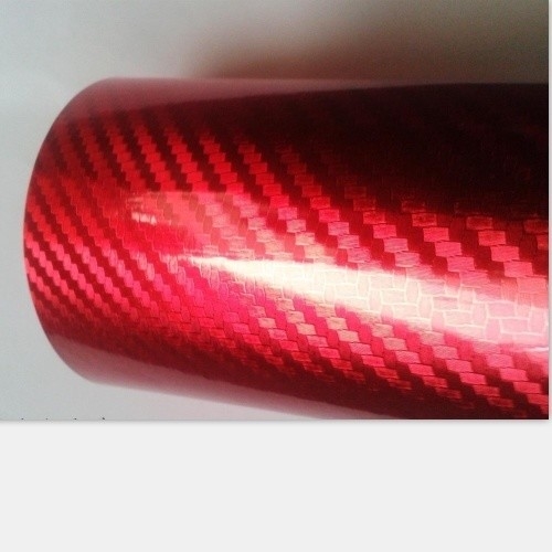 Verpakking van auto's Vinyl 5D koolstofvezel hoog glanzend 20m PVC grondstoffen voor carrosserie