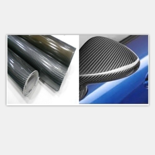 Ultra Glossy 5D Carbon Fiber Wit 1.52*30m voor motorfietsen