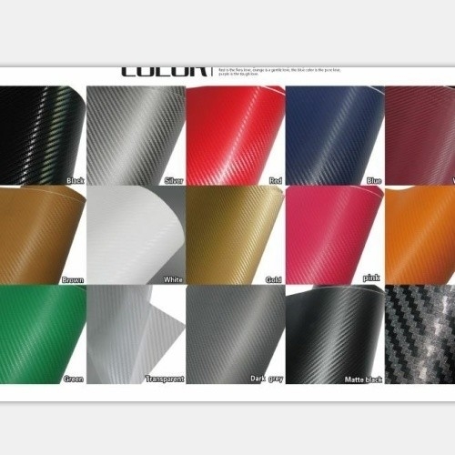 Waterdicht ja koolstofvezel plaat Dikte 0,18 mm PVC decal sticker vinyl film