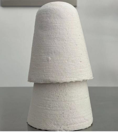 Op maat gemaakte afmetingen Gesmolten zegel voor glad aluminium vuurvaste keramische vezels Tap out Cone